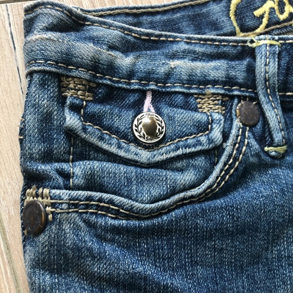 GAP Denim Y2K Straight Leg Blue Jeans Kids Size 12 Plus - Picture 6 of 14